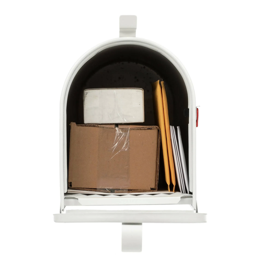 Amerikaanse brievenbus / US mailbox Admiral Wit Aluminium