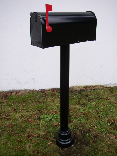 Amerikaanse Brievenbus grondpaal Bristol Zwart