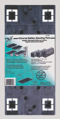 Bevestigingsplaat Amerikaanse brievenbus